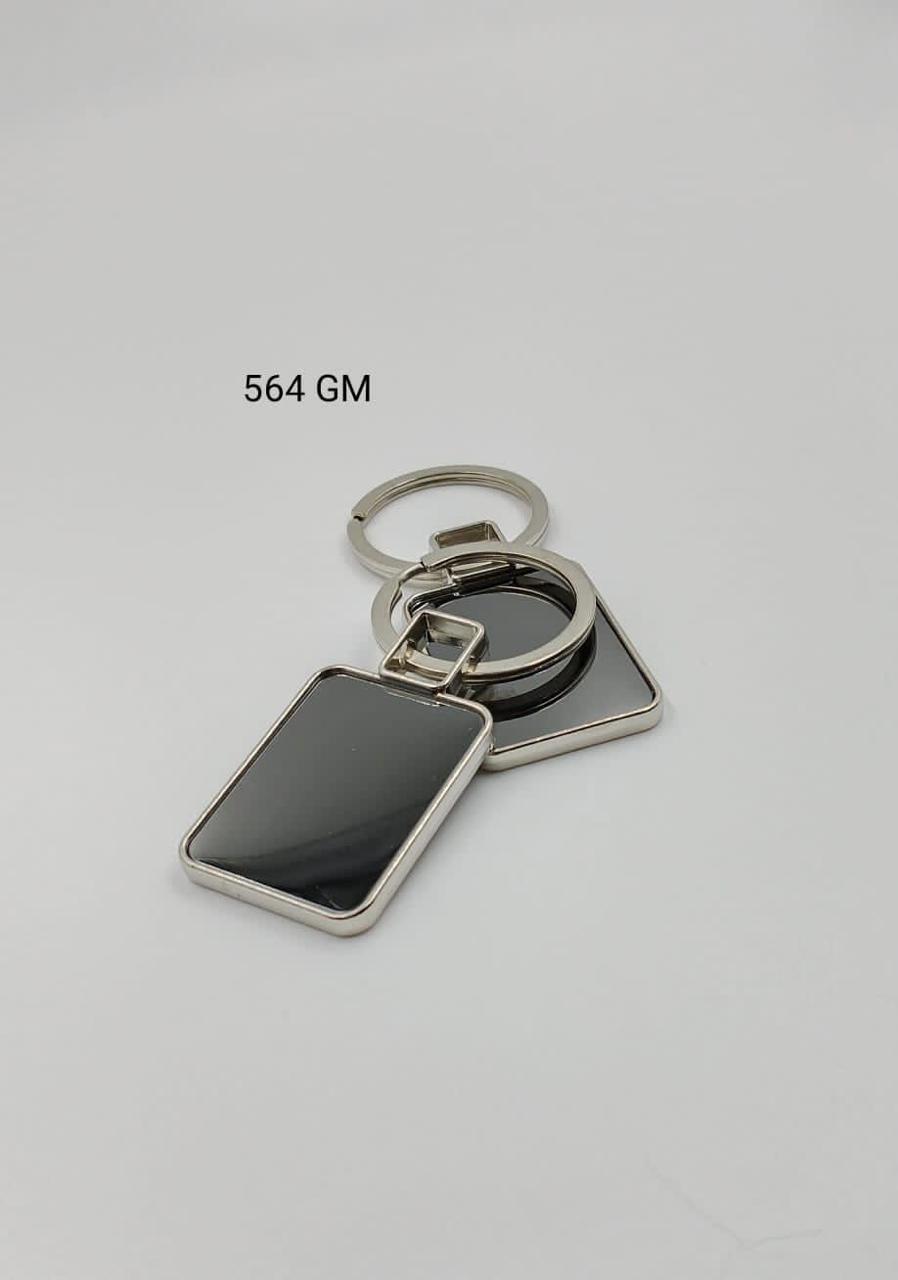 StyleNest - Rectangle Black Keychain
